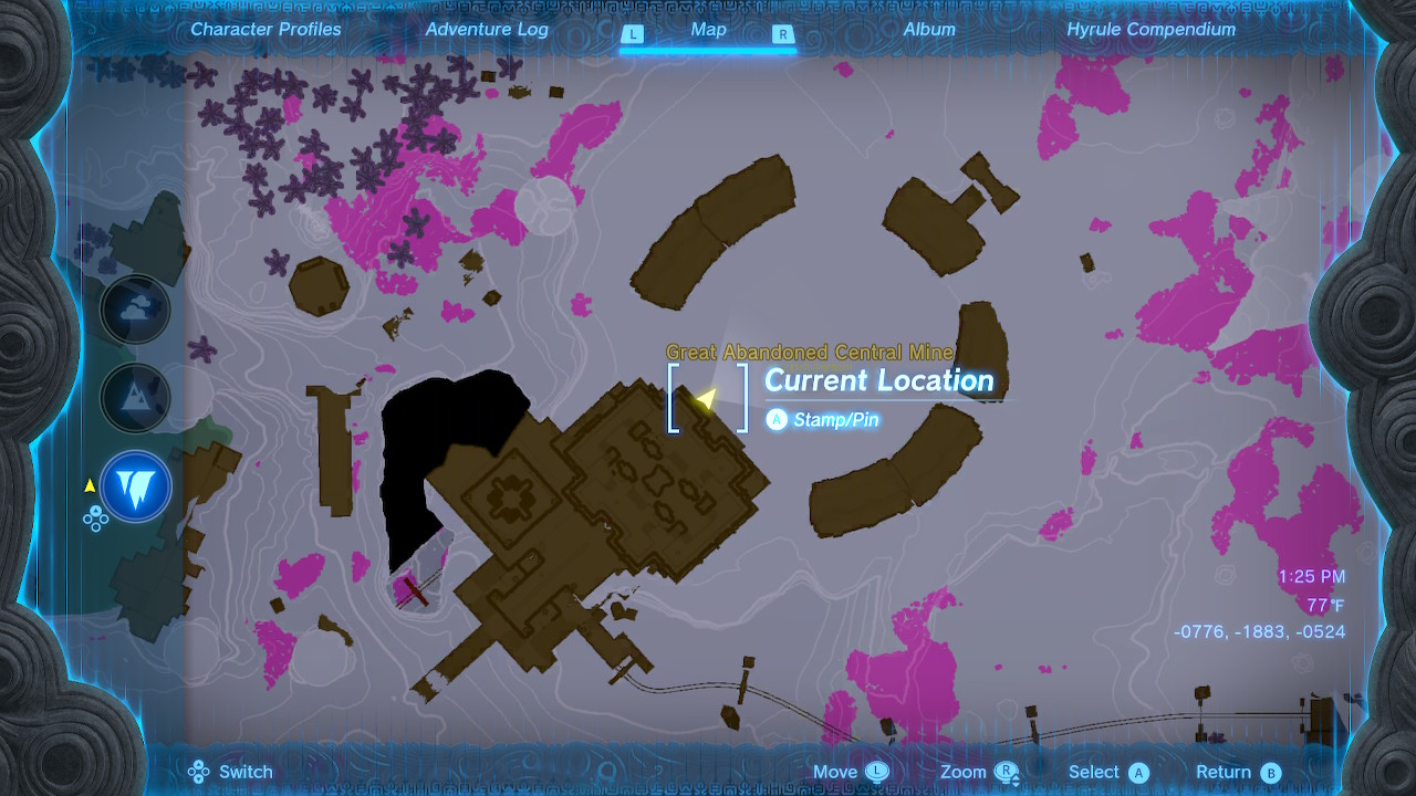 Another Depths route screenshot for the Autobuild path